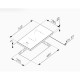 ΕΣΤΙΑ DOMINO ΚΕΡΑΜ PYRAMIS PHC31210FMW (174020020) ΛΕΥΚΗ 29x51CM ΑΦΗΣ
